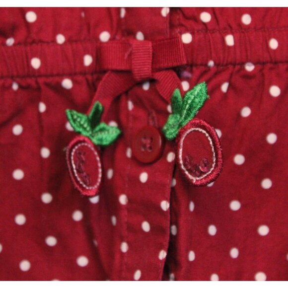 2006 Gymboree Cherry Pie Shirt sz 12 NWT Girls Red Polka Dot Button Up Bow - Picture 3 of 8